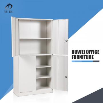 Two sections steel filing cabinet for documents