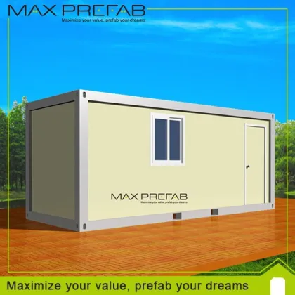 Flat pack prefabricated container houses with bathroom