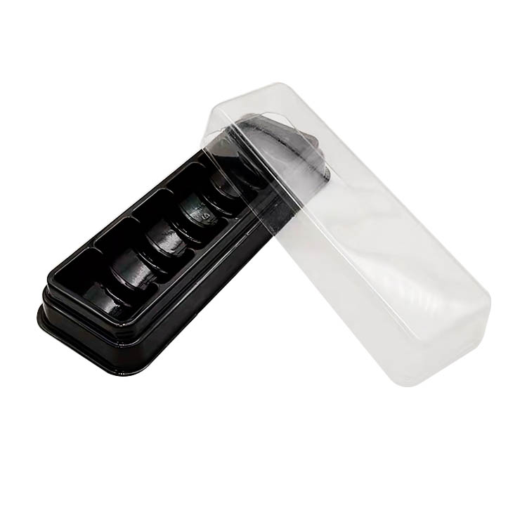 Plastic Box Macaron Blister Insert Tray with Lid