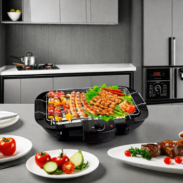 Direct Manufacturer's Household Stainless Steel Multifunctional Five-Speed Electric Grills Griddles Smokeless Electric Grills