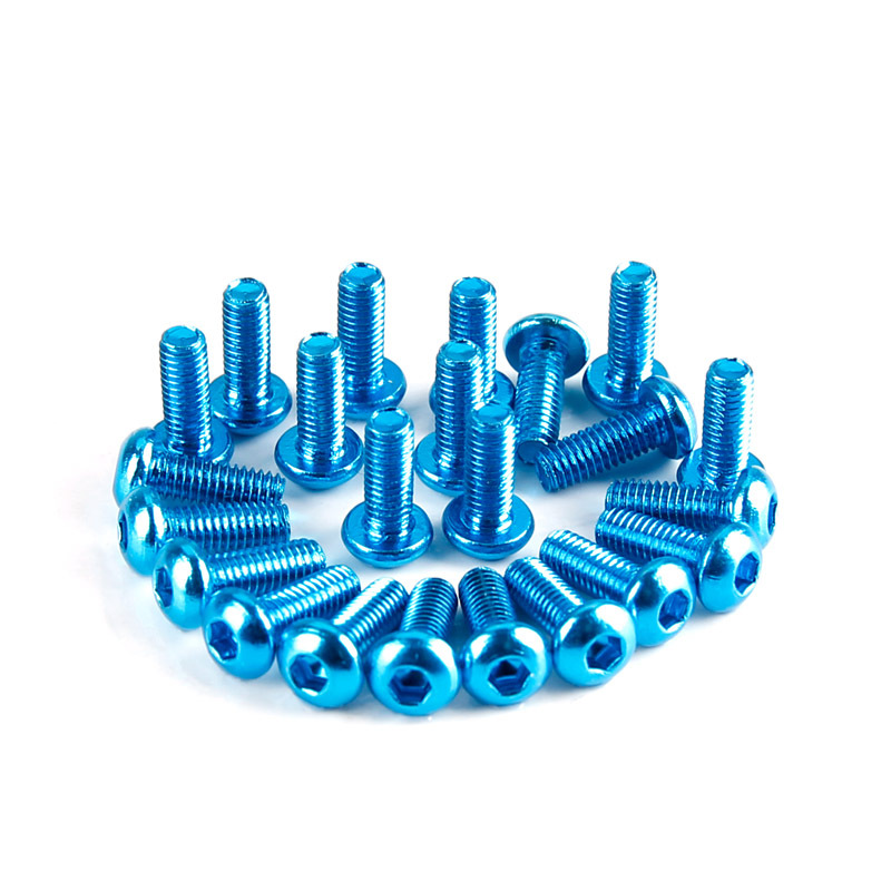 Blue 7075 Aluminum Screw