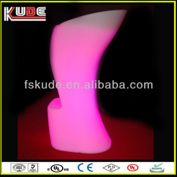 RGB illuminated Plastic led light up bar stool french bar stools