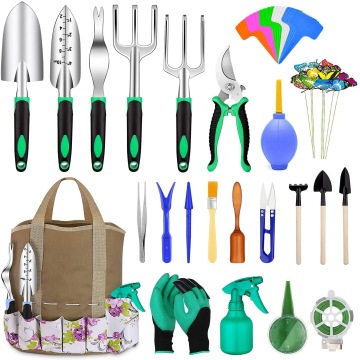 Set di utensili da giardino professionista a 83 pezzi: strumenti in alluminio pesante per uomini e donne - perfetto per il giardinaggio all'aperto e la cura succulenta