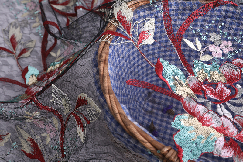 Multicolor Sequin Embroidery