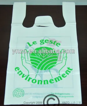 biodegradable plastic bags in different styles