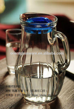 Crystal Clear High Quality Fashion Glass Beer Jugs with Handle