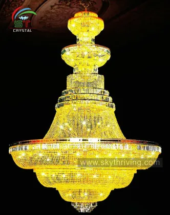 large crystal chandeliers lighting/ hotel big chandelier crystal /luxury chandeliers