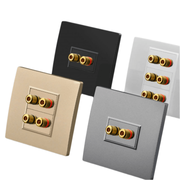 Panel soket audio 4-head yunduo dua posisi