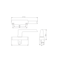 Multi-point lockable handle series strallght shank