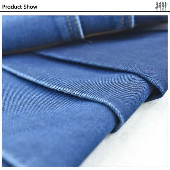 Fashion polyester stock denim fabric