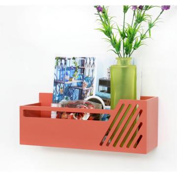 23859Wooden floating rack wall shelf