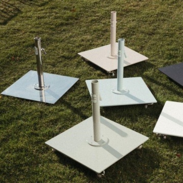 Resin Marble Cast Iron Plastic Round Beach Garden Sun Umbrella Parasol Water Filled Base With Handles
