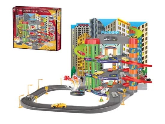 STOPPING PLACE W/IC&2PCS DIE CAST CAR