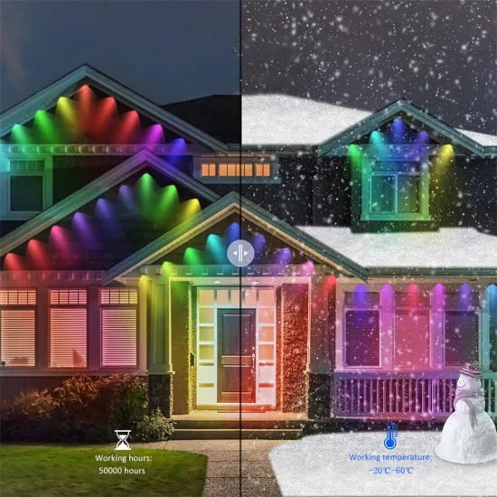 Smart App-Controlled Waterproof Christmas LED Lights for Outdoor Decorations - 100FT Permanent Holiday Lighting