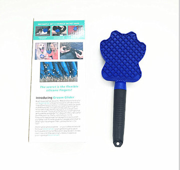 silicone brush hair comb fur care massage brush