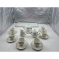 Minimally designed ceramic tea set