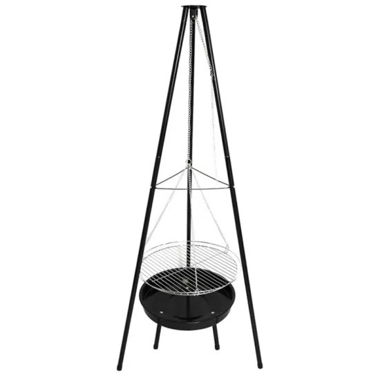 Wood Burning and Charcoal Barbecue Fire Pit Grills for Outdoor BBQ Equipment