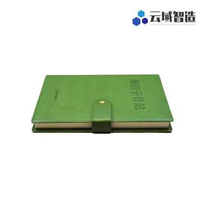 Green Diary with Lined Pages for Daily Journaling