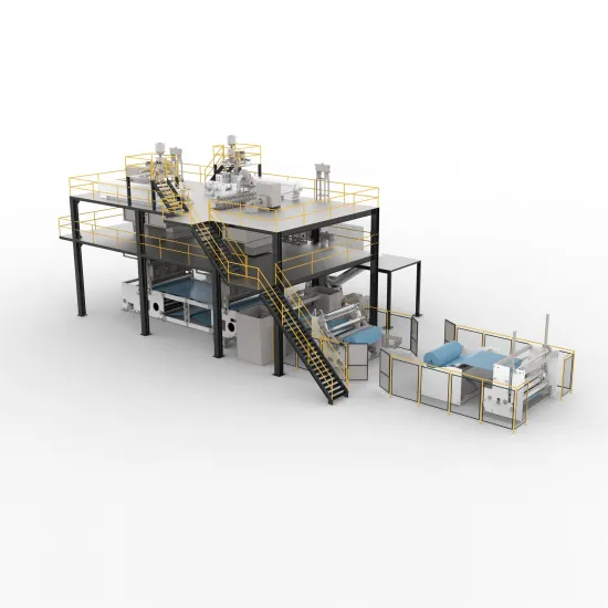 Automatic Nonwoven Fabric Making Machine: Rotoformer, Volumetric Cross Lapper, Charger, and Brief Stitch Bonding