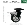 Hochleistungs -Doppel -Lager -Industrie -Fixe PU Caster