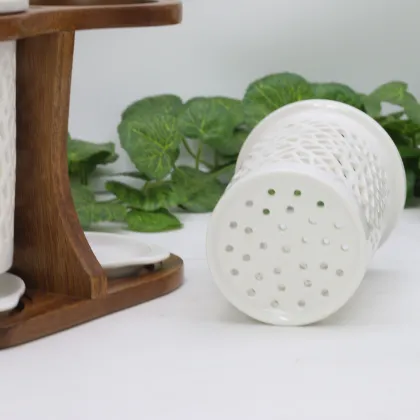 Wooden Kitchen Utensils Set chopsticks kitchenware holder