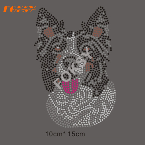 New Design Dog Rhinestone Transfer