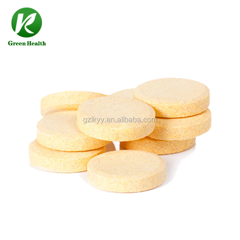 OEM ODM Multivitamin High Protein Orange Flavour Immune Support Vitamin B Effervescent Tablets