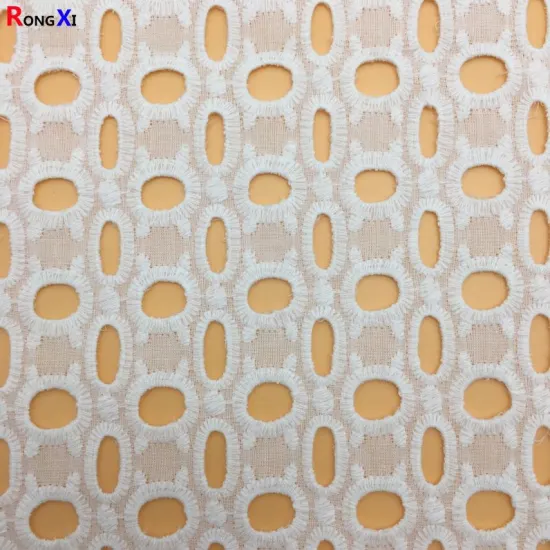Professional Cotton Single Jersey Fabric eyelet fabric