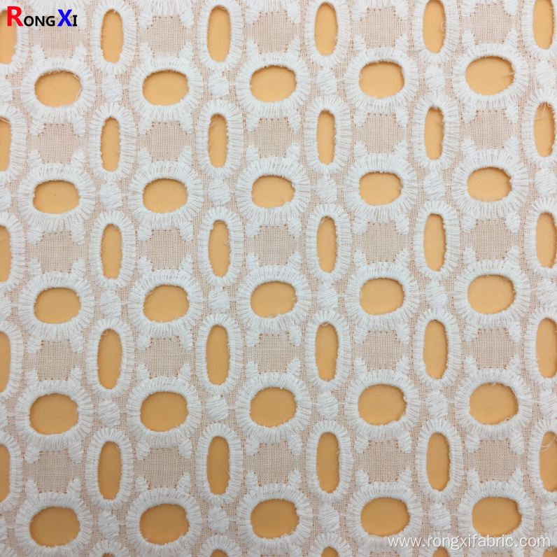 Professional Cotton Single Jersey Fabric eyelet fabric