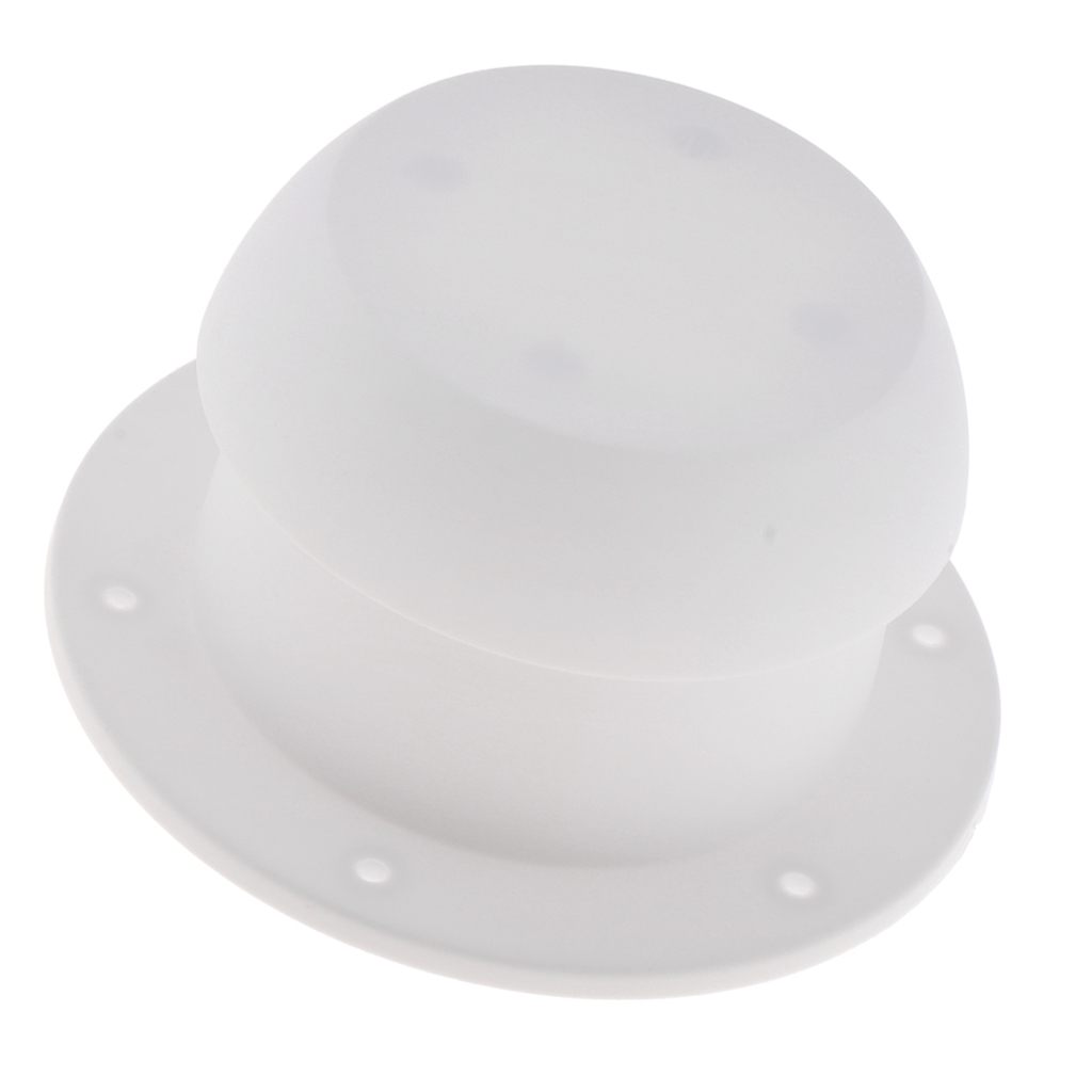 Mushroom Head White RV Motorhome Round Exhaust Outlet Vent Cap Replacement