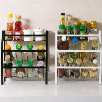 Three-Layer Metal Seasoning Rack