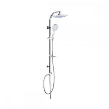 chromed bathroom dual 2 in 1 hand shower head set