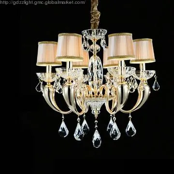 Royal Collection 6 Lights Crystal Chandelier