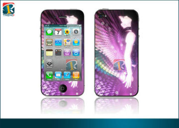 Fashionable Professional Cool 3m Vinyl Sticker / Protective Phone Case For Iphone 4