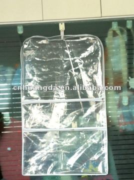 High quality Clear plastic zipper garment bag