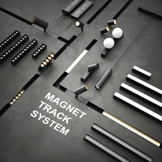 Magnetic Track Light for Borderless Dining Room and Living Room Embedding