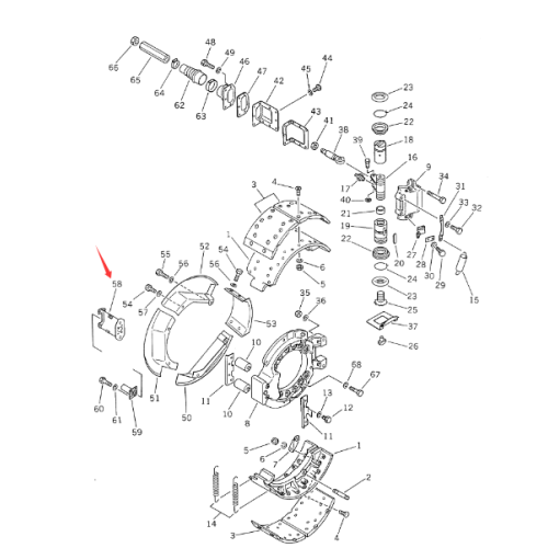 Dump truck HD325-5 support 566-32-41910