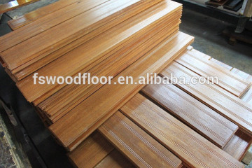 golden yellow durable tropical brazilian teak wood flooring