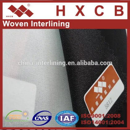 (5812) Polyester warp knitting Woven Interlining For Fashion Cloth