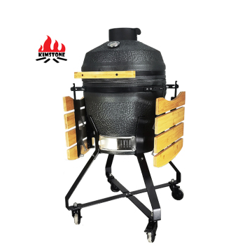 KIMSTONE 18 Inch Big Egg Foam Glaze Hibachi Ceramic Charcoal Rotisserie Grill