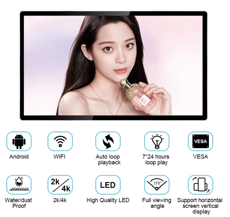 Indoor LCD Ads Monitor Digital Signage
