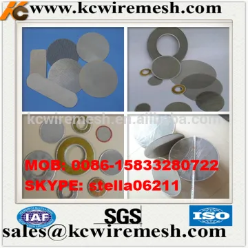 Manufacture!!!!!!!! KANGCHEN senke black wire cloth filter disc for smoke machines, washing machines, fuel tank