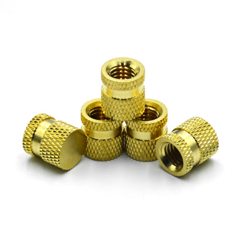 Customized non-standard brass knurled insert nut