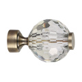 Brilliant crystal diamond-shaped curtain rod
