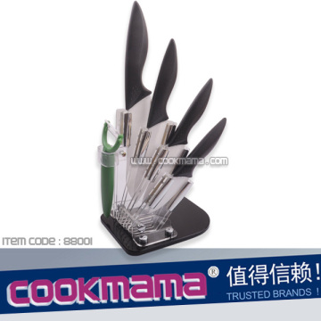 Bộ đồ gốm 5pcs được đặt với giá đỡ/khối gốm acrylic và gốm