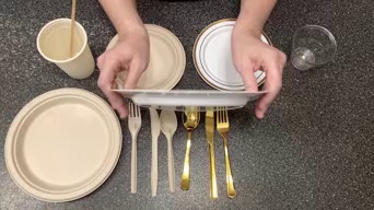 plastic dinnerware set