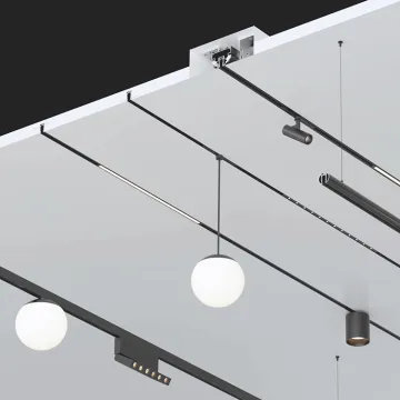 Intelligent Magnetic Track Lighting System - 24V/48V Customized Indoor Track Lights