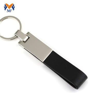 Genuine leather keychain fob idea