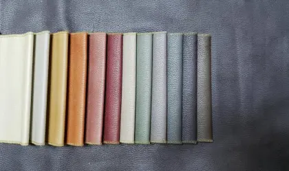 Polyester Leather Look Functional Velvet Fabric for Sofa