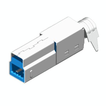 Mini USB 10P kontaktdakšas lodēšanas B tips